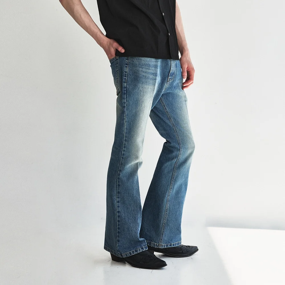 Classic Flare Denim Pants_Blue