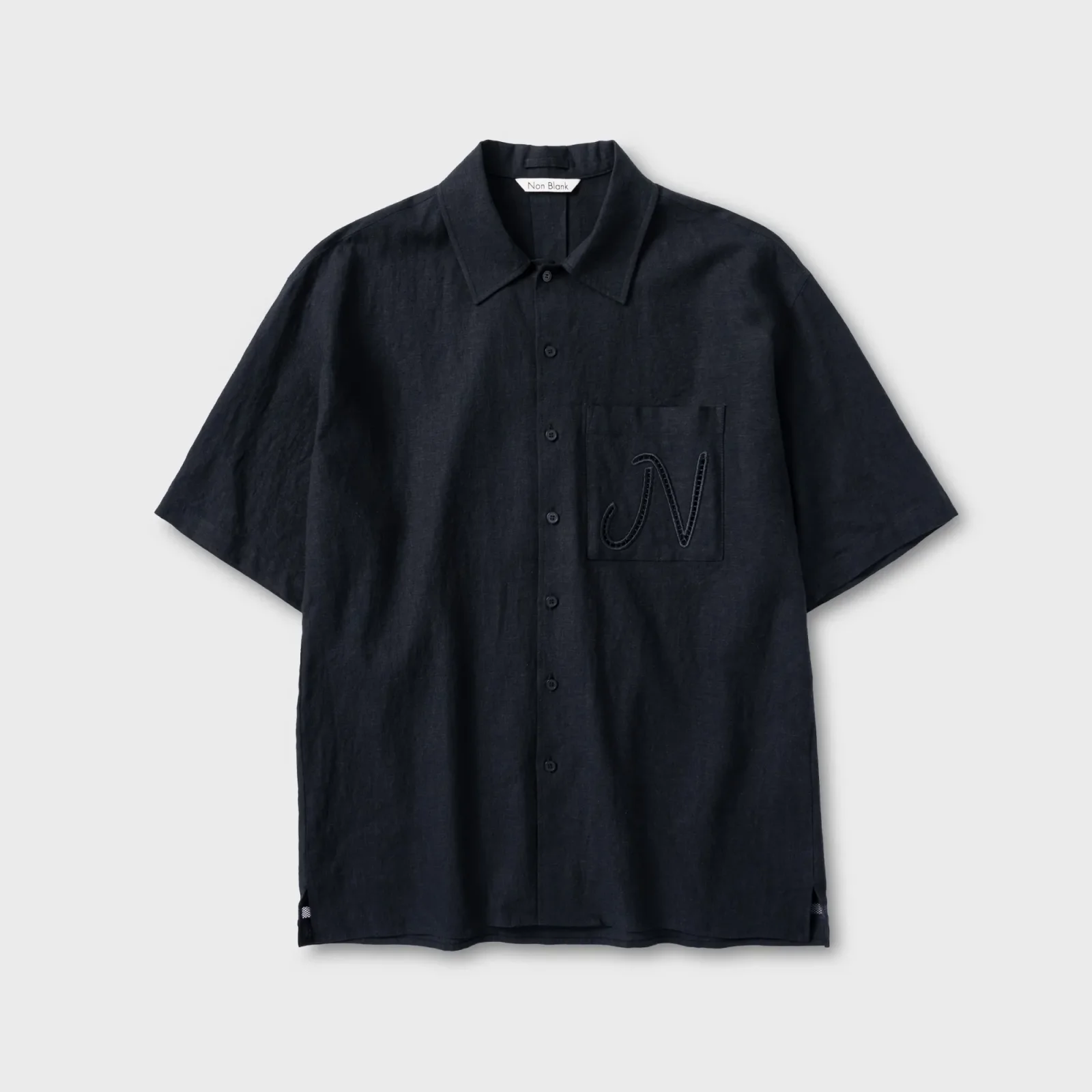 刺繡 襯衫_NAVY