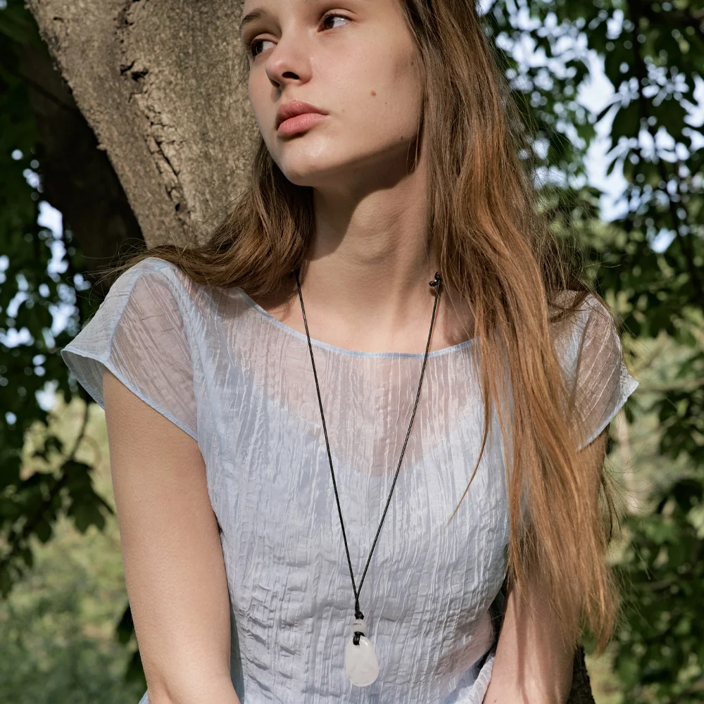 Pierre Pendant Necklace_2colors