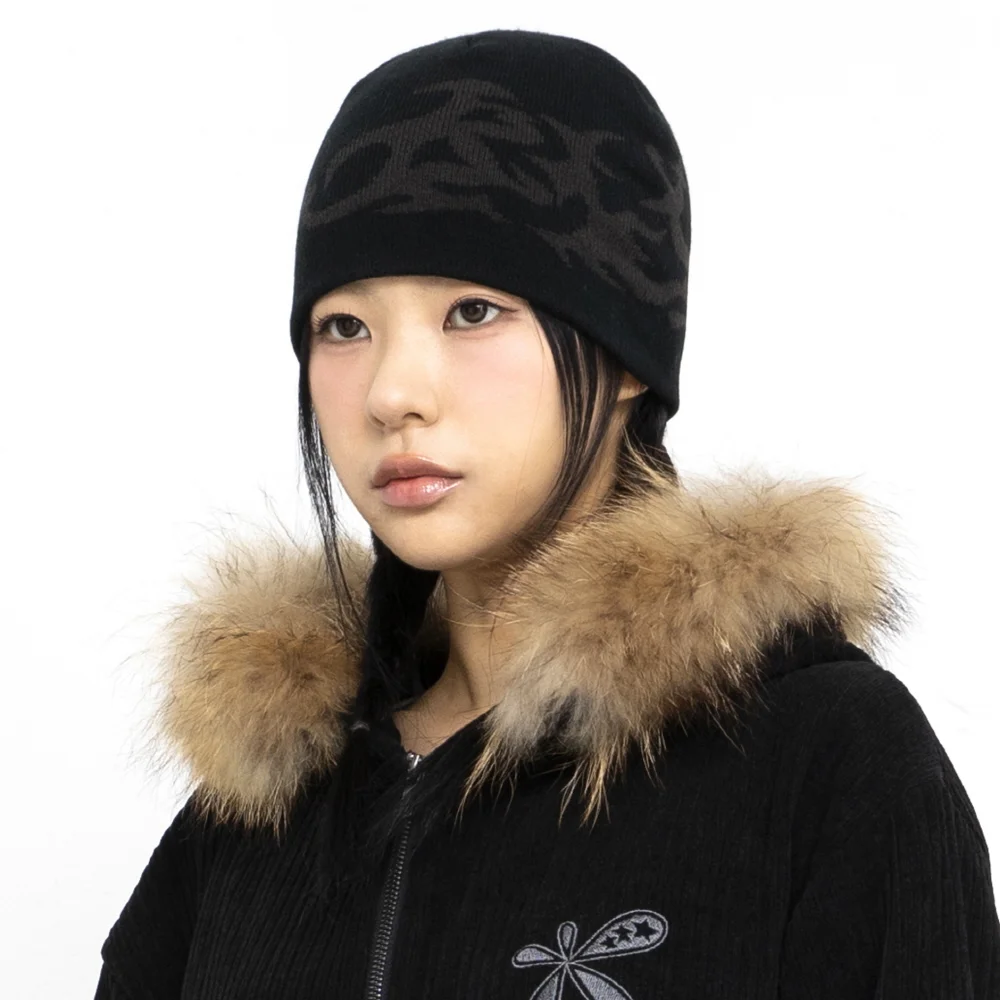 GZC001 藍色 部落圖騰 冷帽 (BLACK)