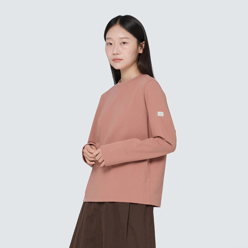 基本款 女裝 長袖 T恤 Salmon (S24FWFTL11)
