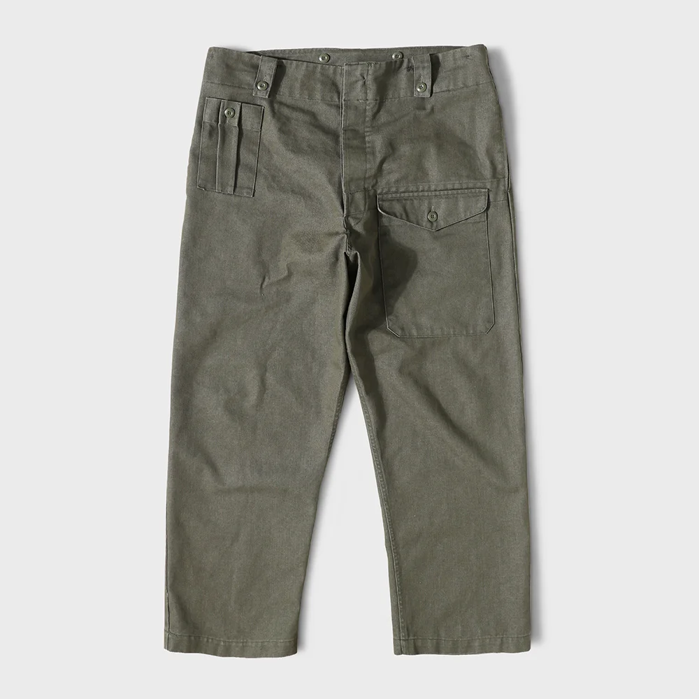 50s British Army Green Denim Trousers