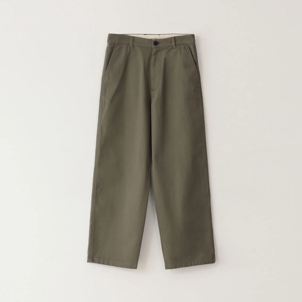 Washed Drill Chino Pants(Olive)