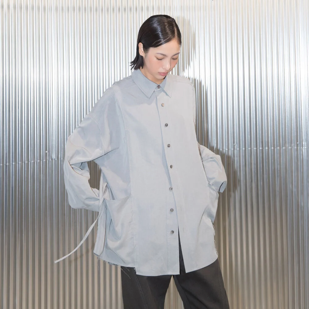 HEIMA UTILITY SHIRT / FOGGY SKY