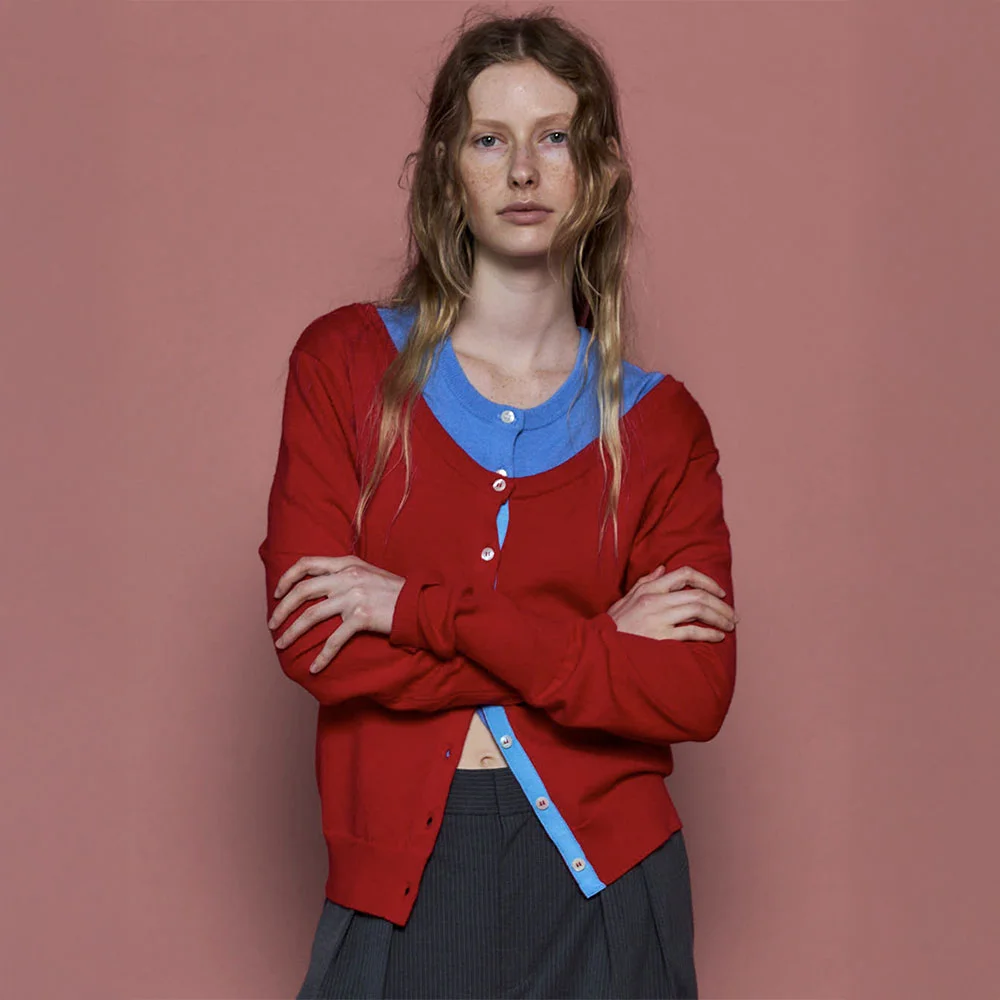 MULTIWAY CARDIGAN SET (RED)