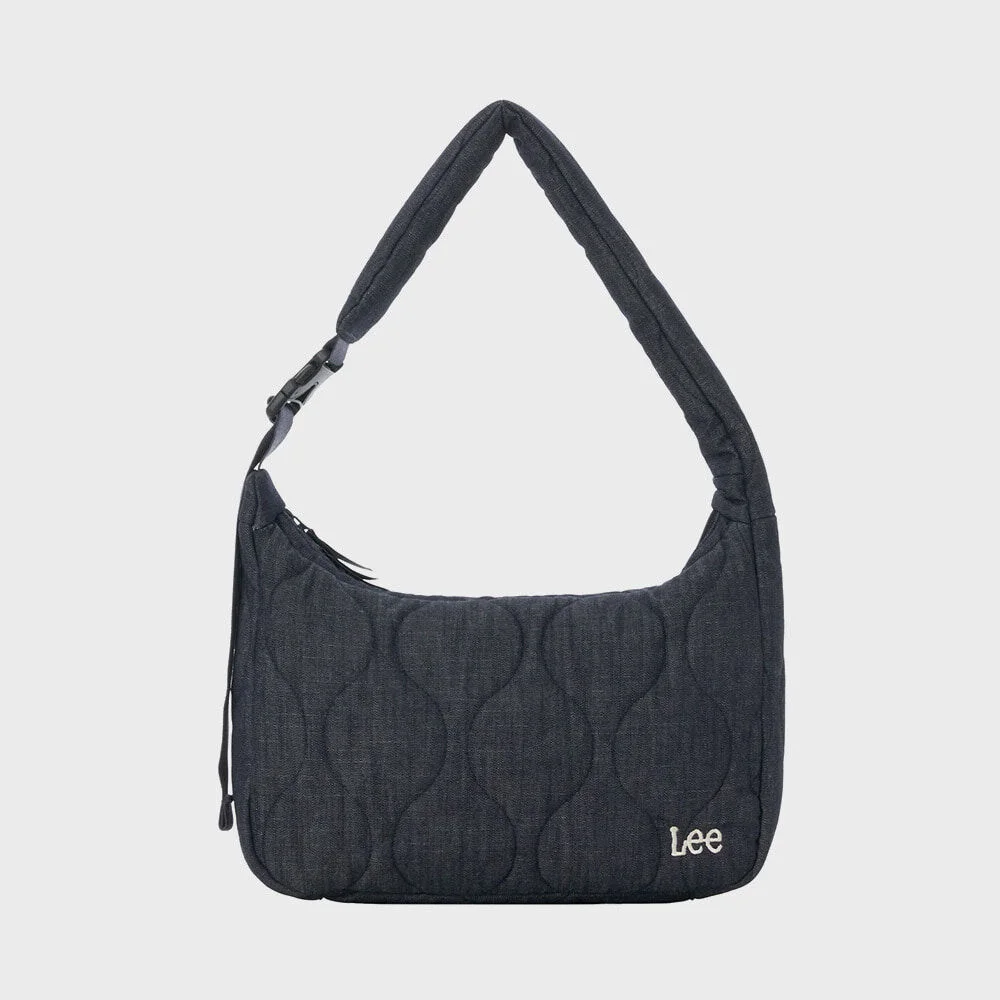 兩穿 絎縫 Hobo Bag 靛藍 深