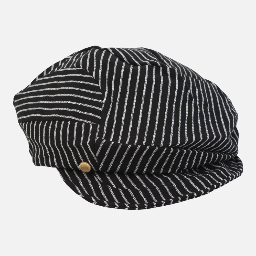 Stripe Wrinkle Black Wire Marine Cap 皺褶水手帽