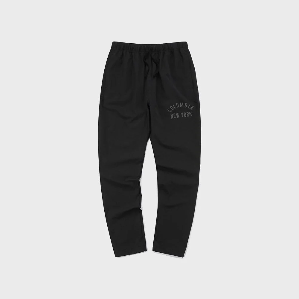 CU NY REGULAR FIT NYLON PANTS 黑色