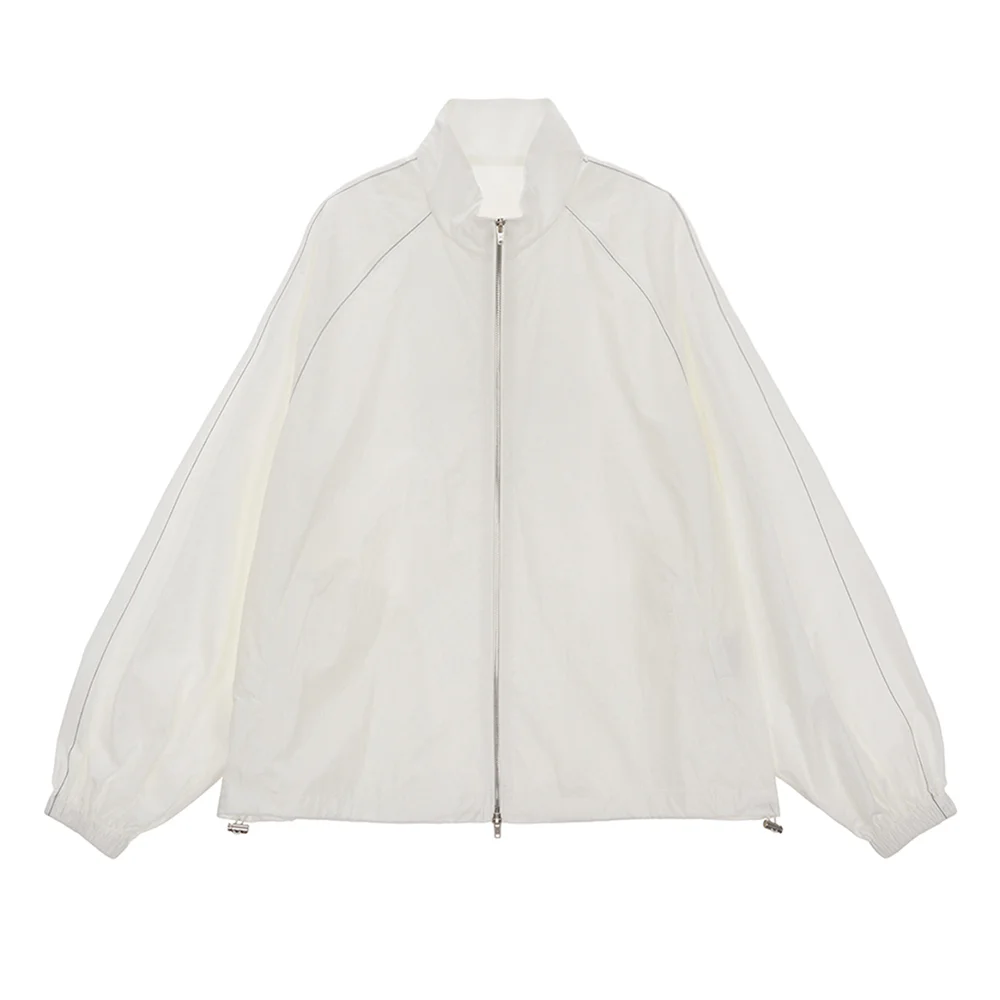 MATIN KIM LOGO COATING JUMPER FOR MEN IN IVORY