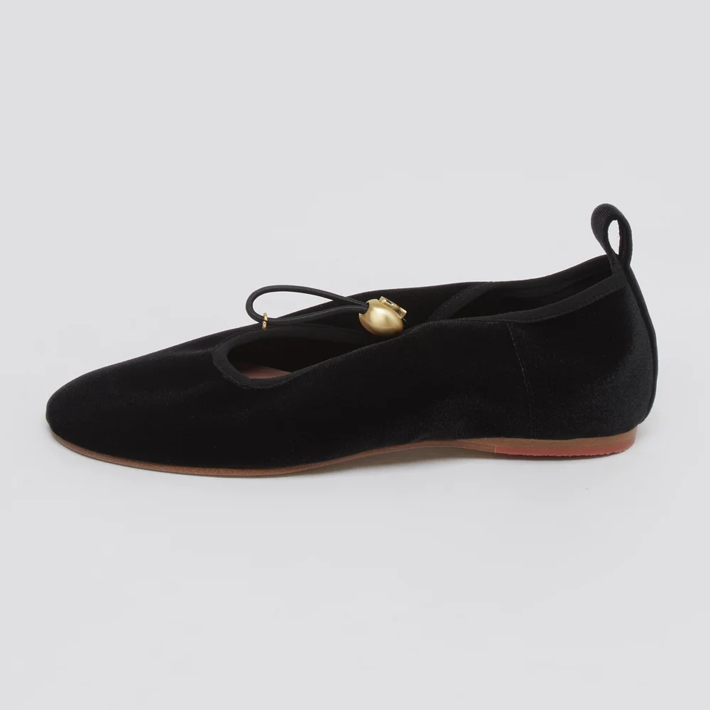 Luv string flat(velvet black)
