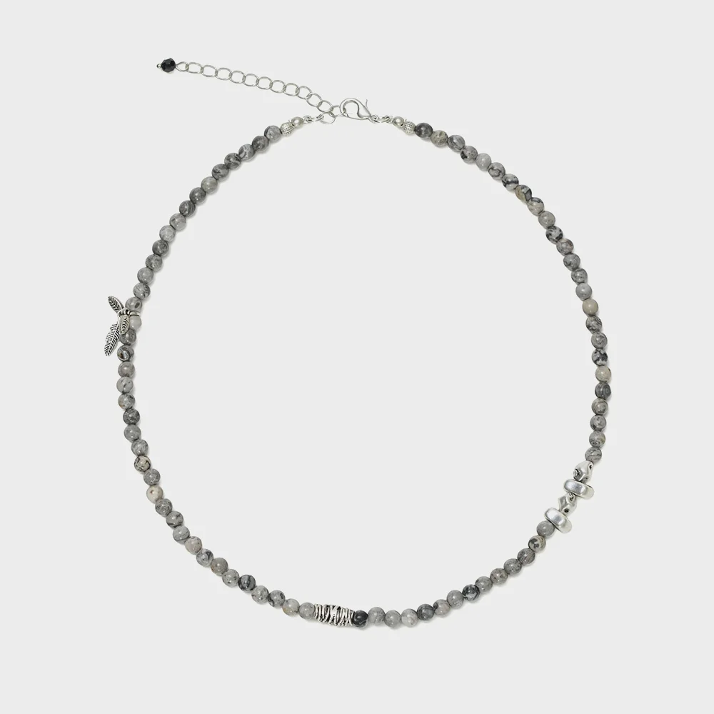 MARBLE GRAY NECKLACE