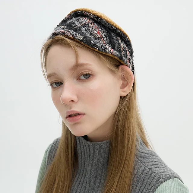 Folding Fascinator - Tweed