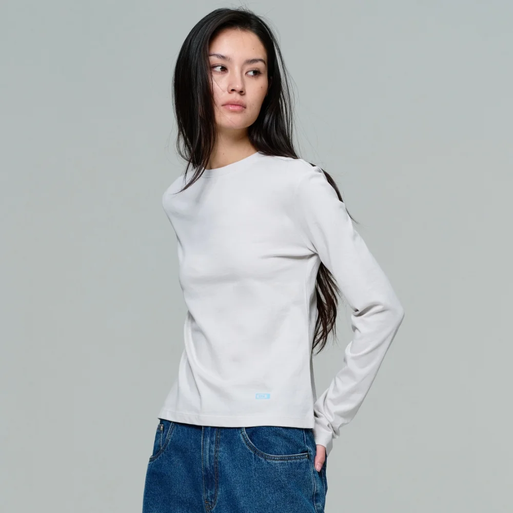 WOMEN ERA ESSENTIAL LS T - LIGHT GRAY