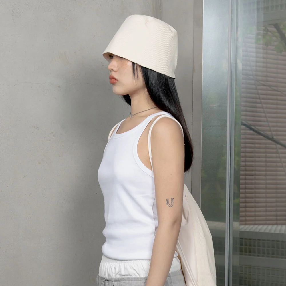 HNG 2-WAY BUCKET HAT / VANILLA