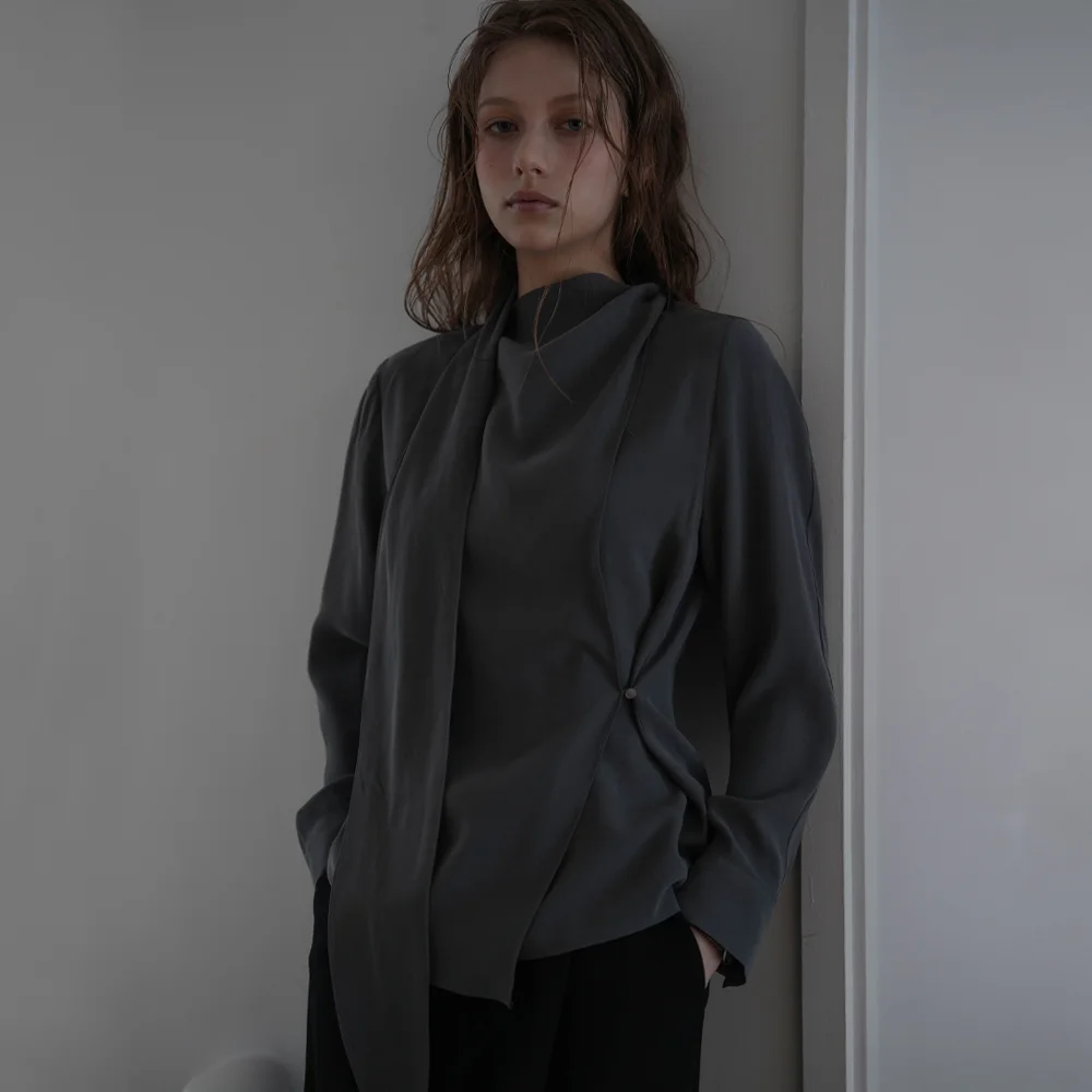 Wrap Scarf Blouse