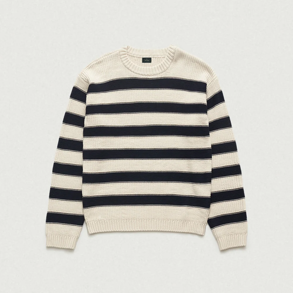 Oversized Colette Stripe Knit_Navy
