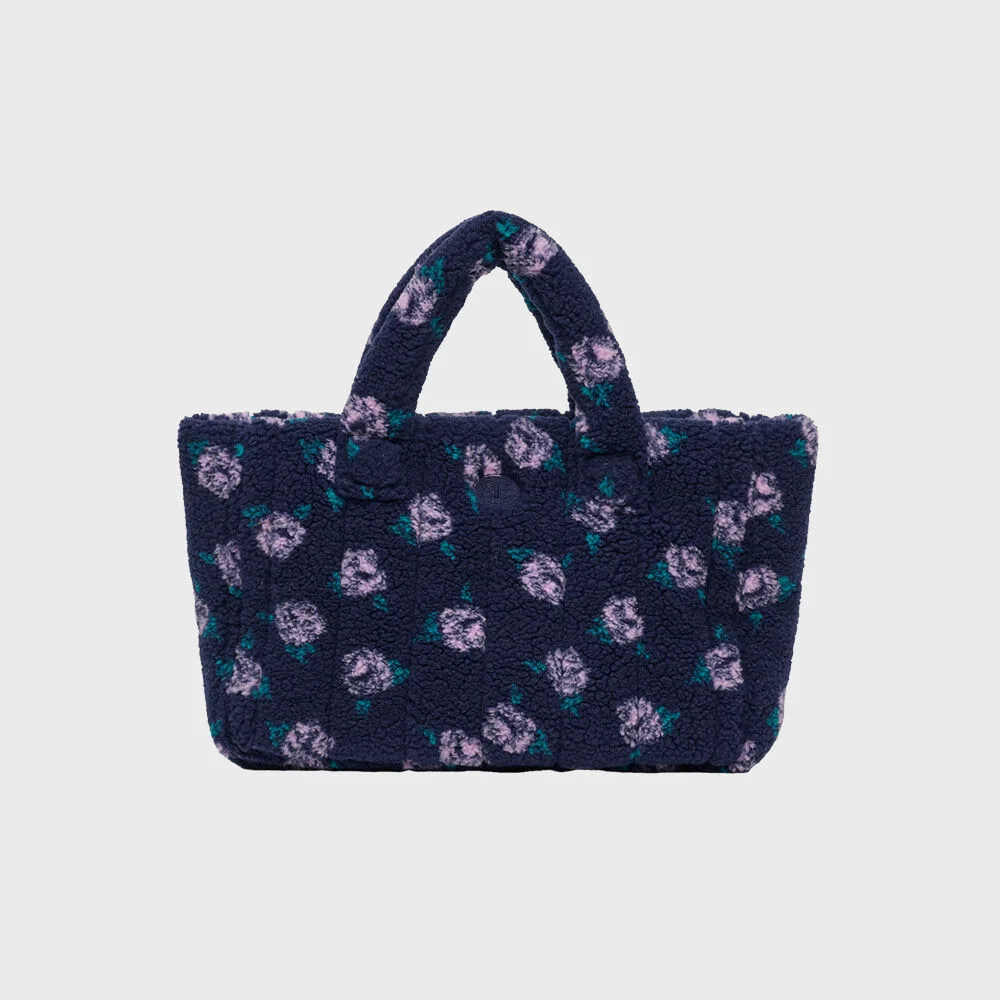 Medium Rose Fleece Padding Bag (Navy)