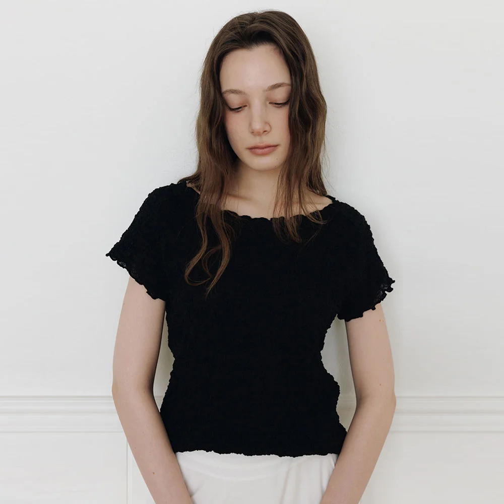 Wrinkle T-shirt(Black)