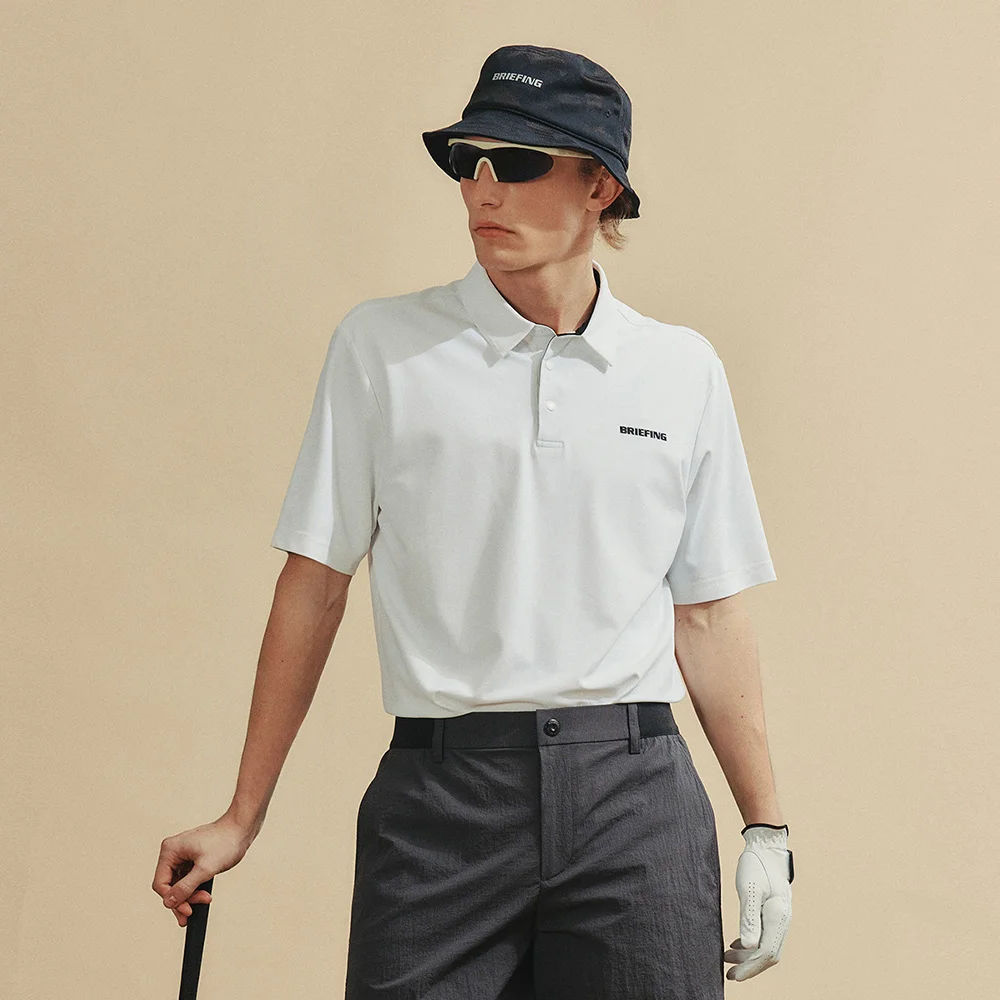 MENS ESSENTIAL LOGO POLO SHIRT_WHITE