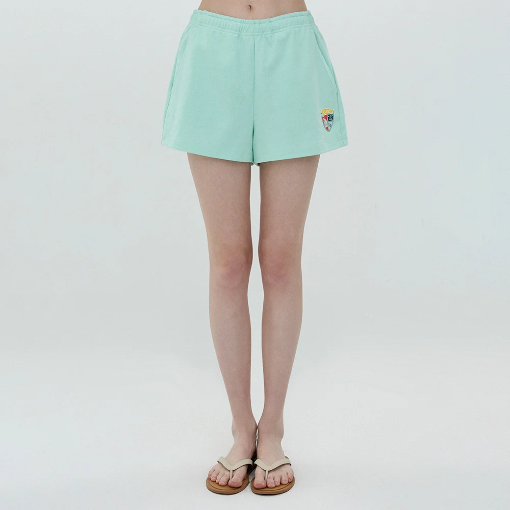 Shield Print Banding Shorts (Mint)