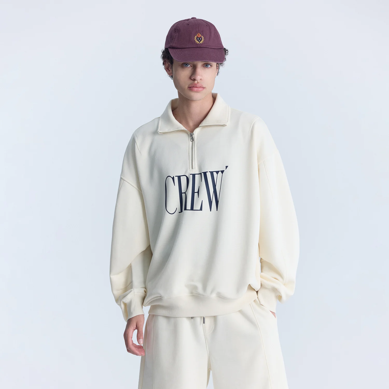 AERO HALFZIP PULLOVER CREAM