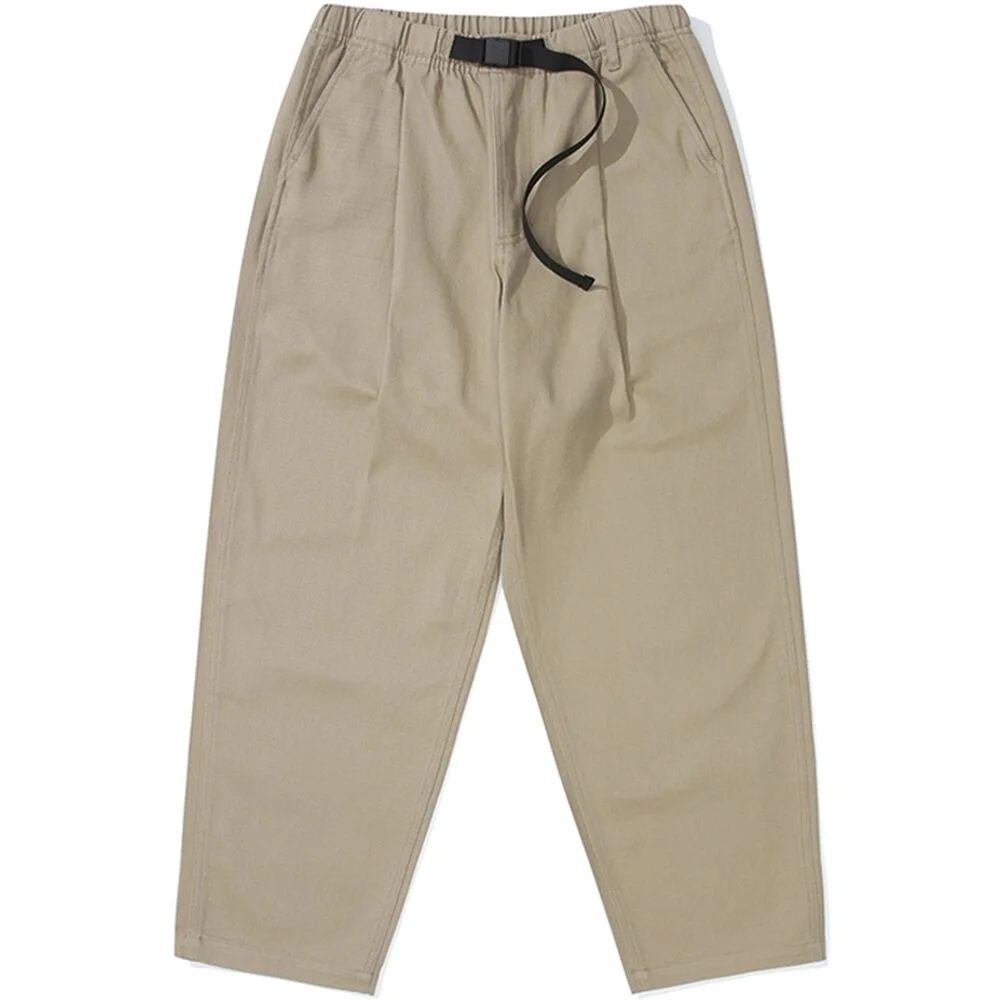 M-LABEL LOOSE-FIT BELTED PANTS 米色