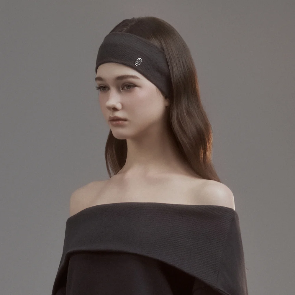 Classic Emblem Hair Band - Grey,Black