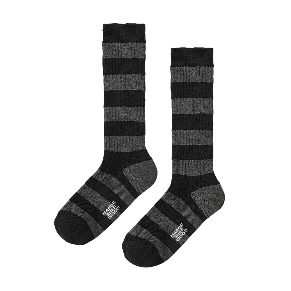 METAL STRIPE SOCKS_black stripe
