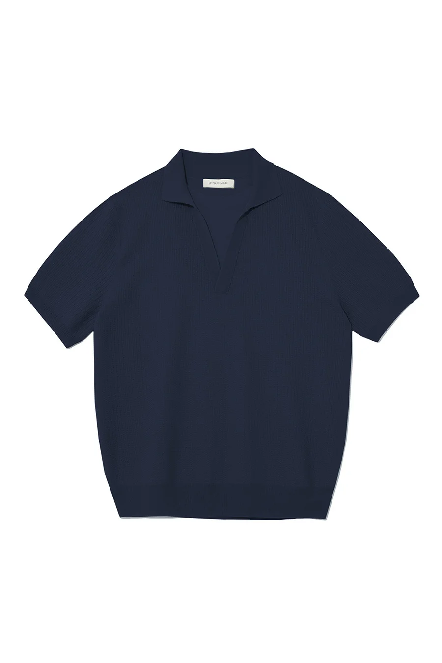 LAYERED NECK KNIT POLO
