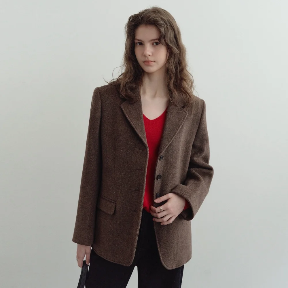 Roven Wool Tailored Jacket (Brown)
