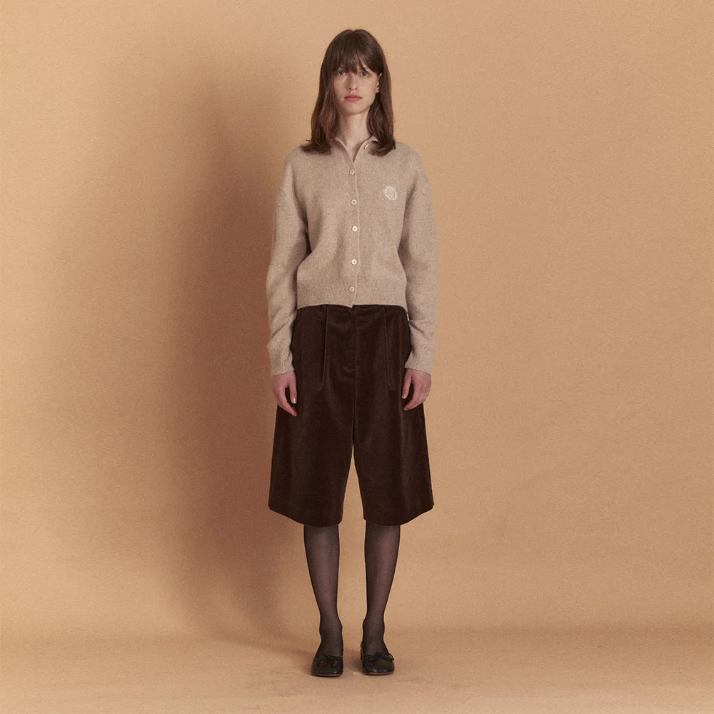 Port Collar Cardigan (Oatmeal)