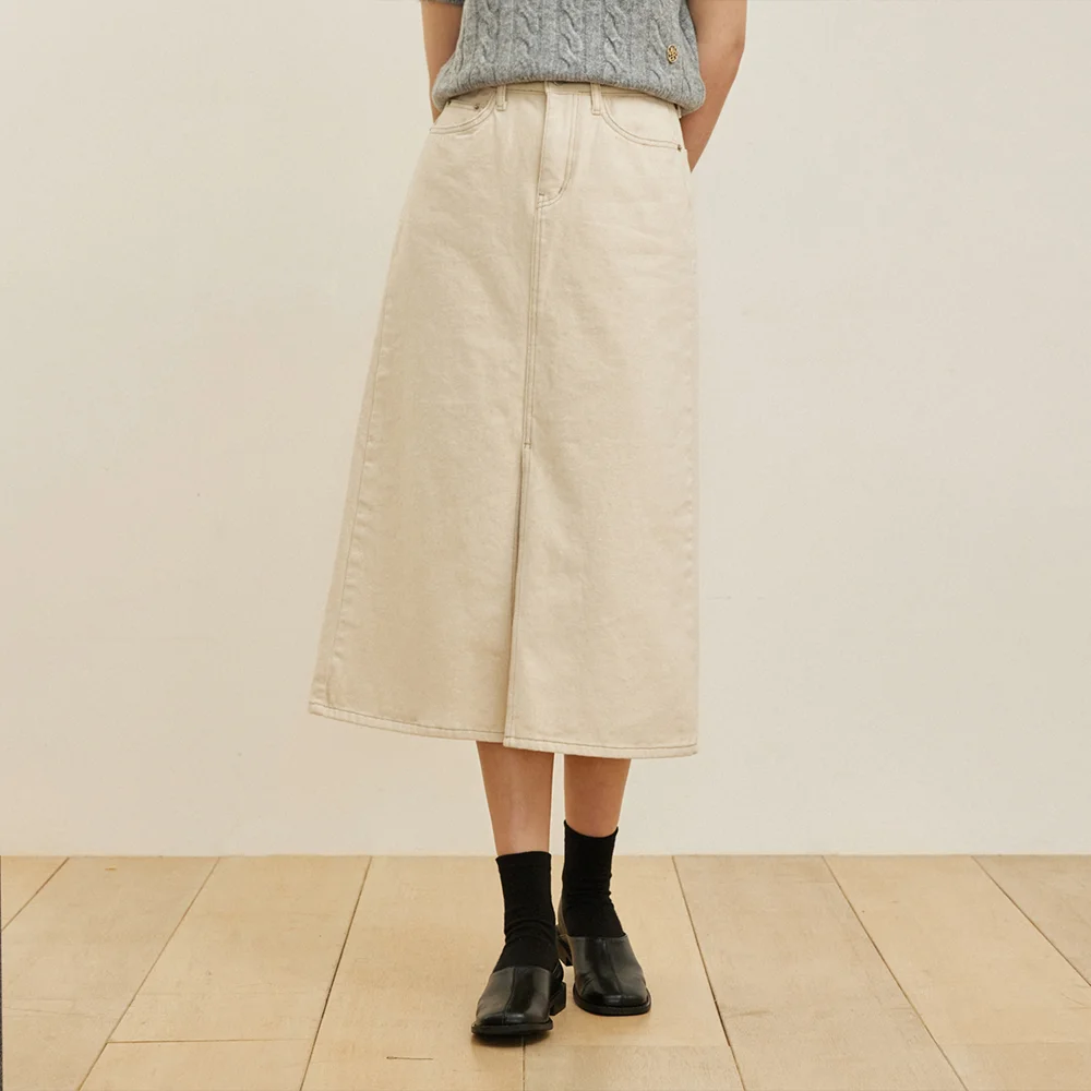 W1070 OPEN LONG SKIRT_NATURAL