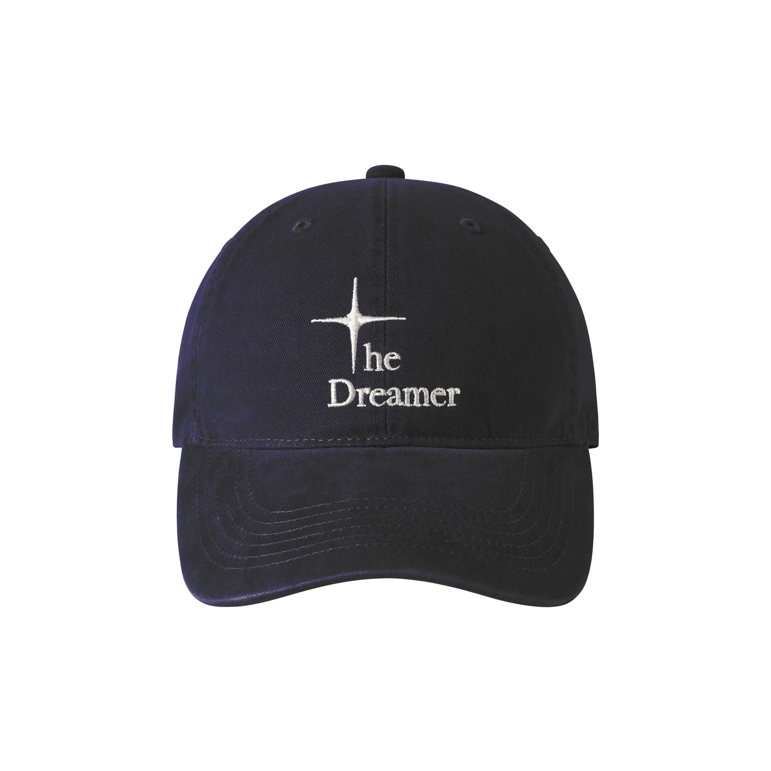 Washed Casual Logo Ball Cap - Navy