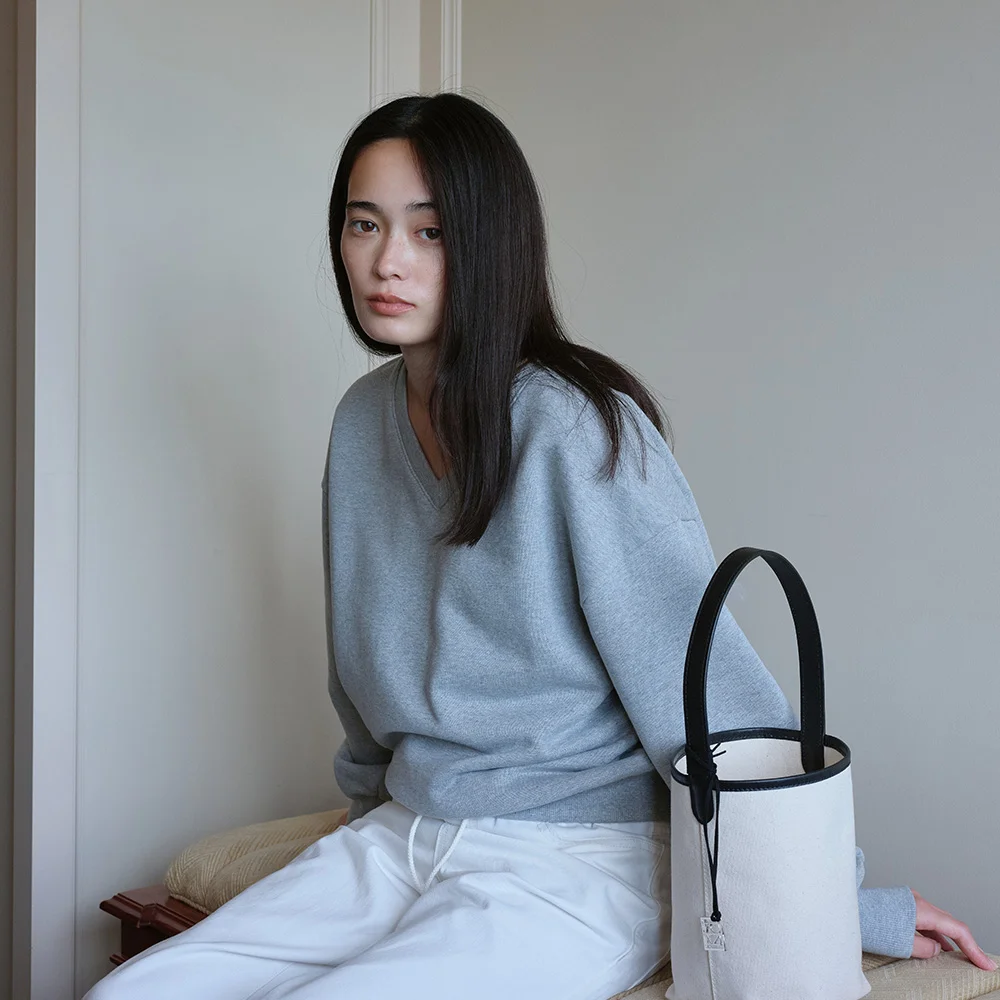 Garrett Bucket Bag_Ecru
