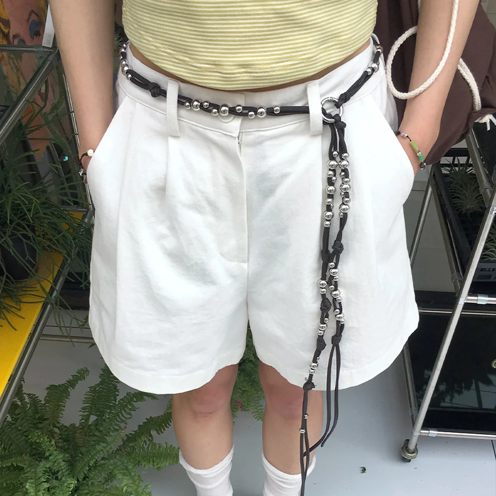 Shiny Ball 皮革 腰帶