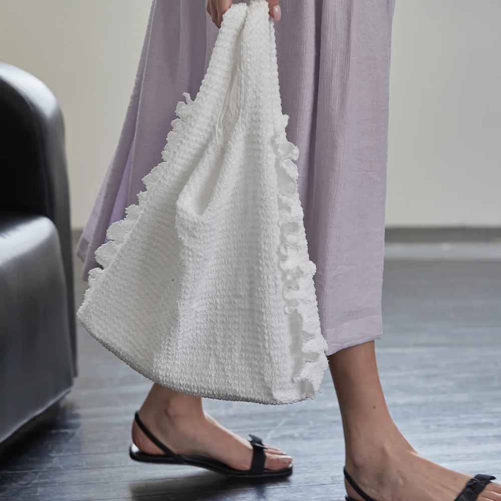 Crinkle frill bag - 3colors