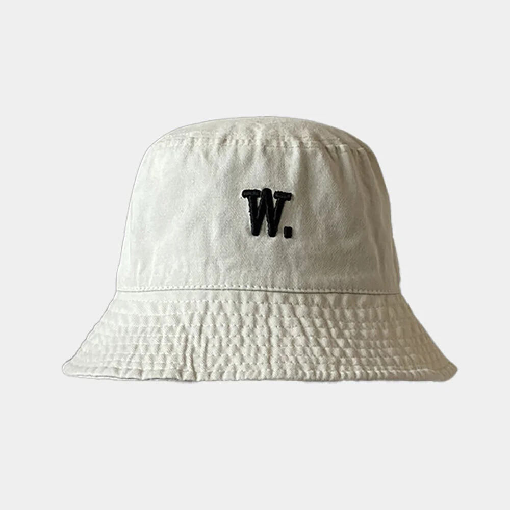 W. Signature Logo 漁夫帽 白色