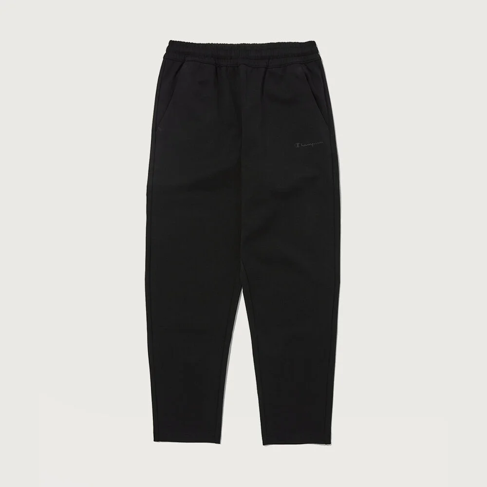 彈力 雙面布 直筒 褲子 Black
