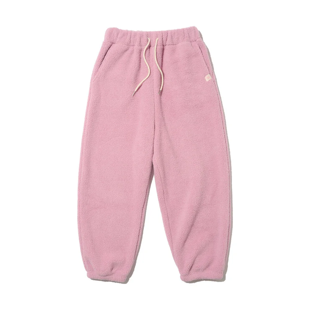 Cozy Bear 羊羔絨 搖粒絨 慢跑褲 褲子 (粉色)