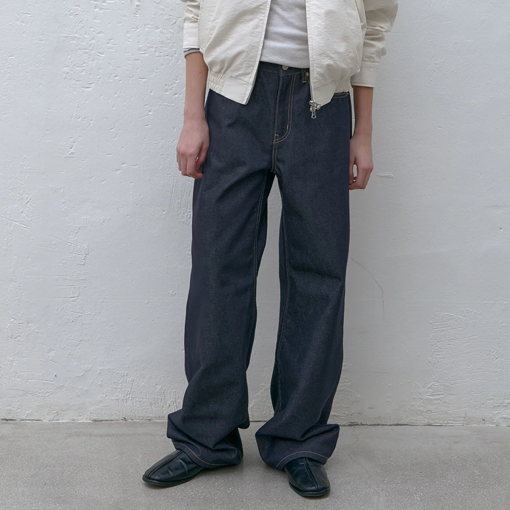 Non-fade 牛仔 褲子 (靛藍 藍色)