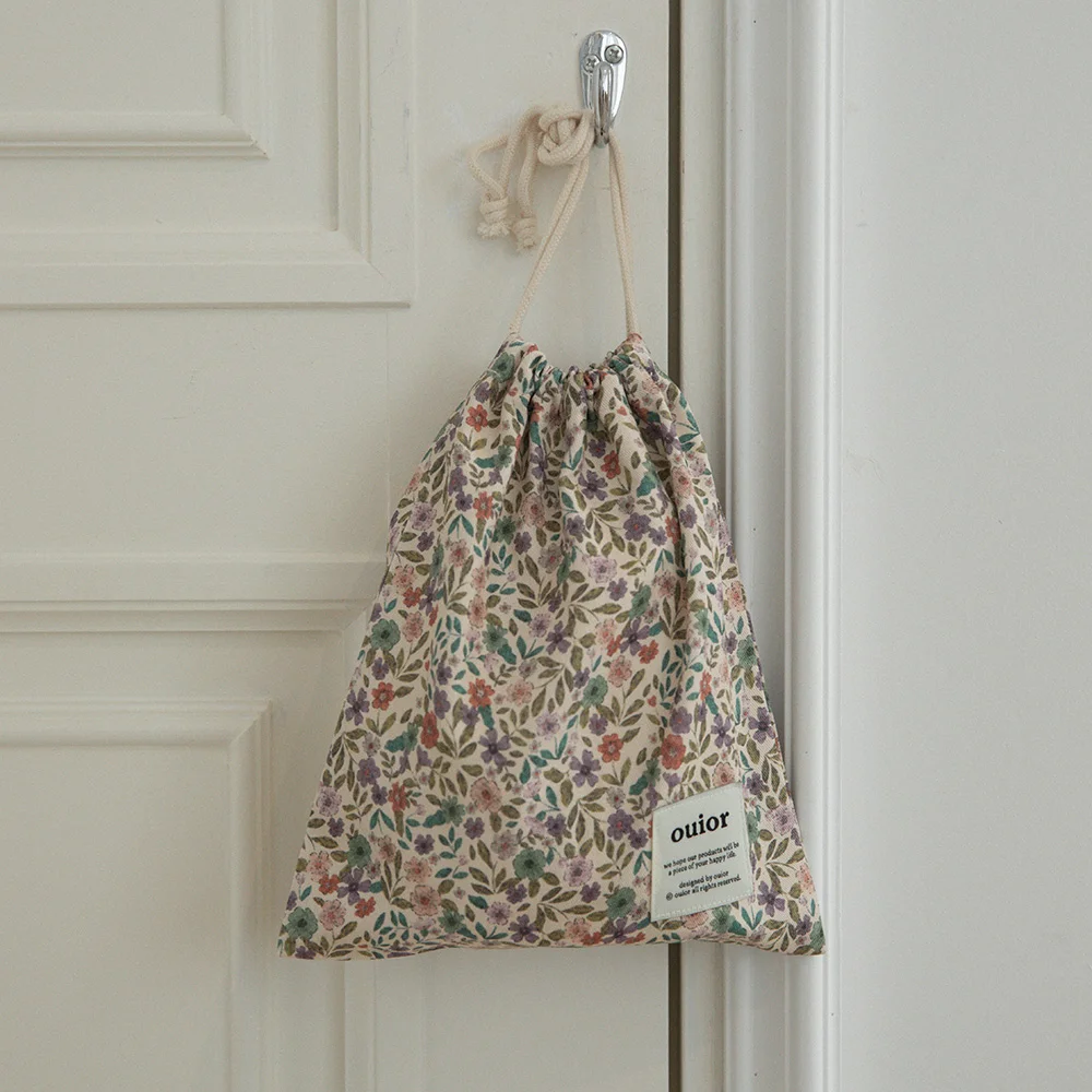 ouior basic string pouch_garden