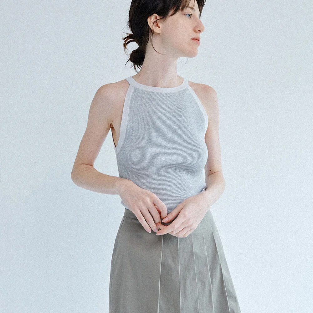 Lis HalterNeck Knit (Gray)