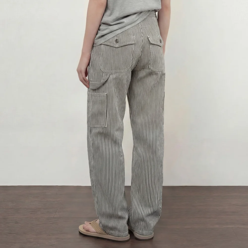 SIEN STRIPE CARPENTER PANTS (CREAM)