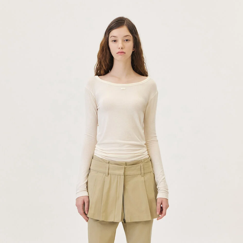 MACY L/S T-SHIRT (CREAM)
