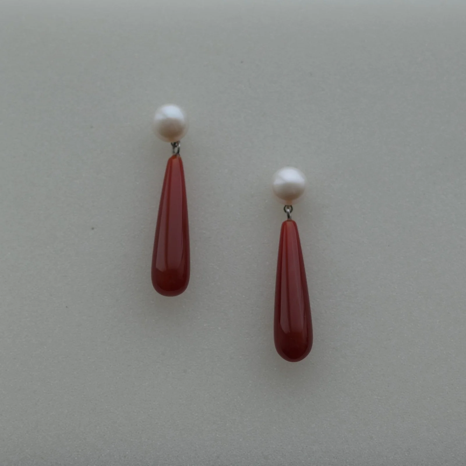 Carnelian Tapered Earrings