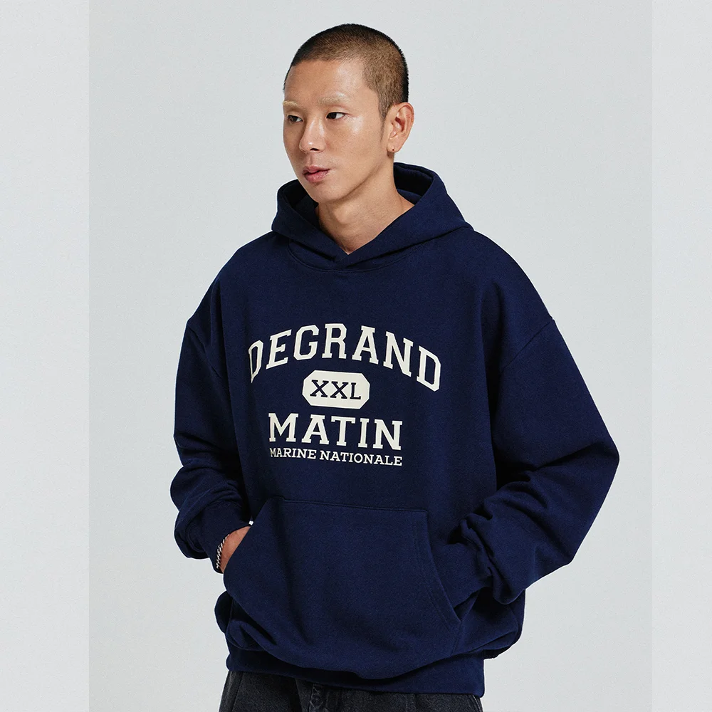 V.HEAVY HOOD SWEAT DEGRAND_NAVY