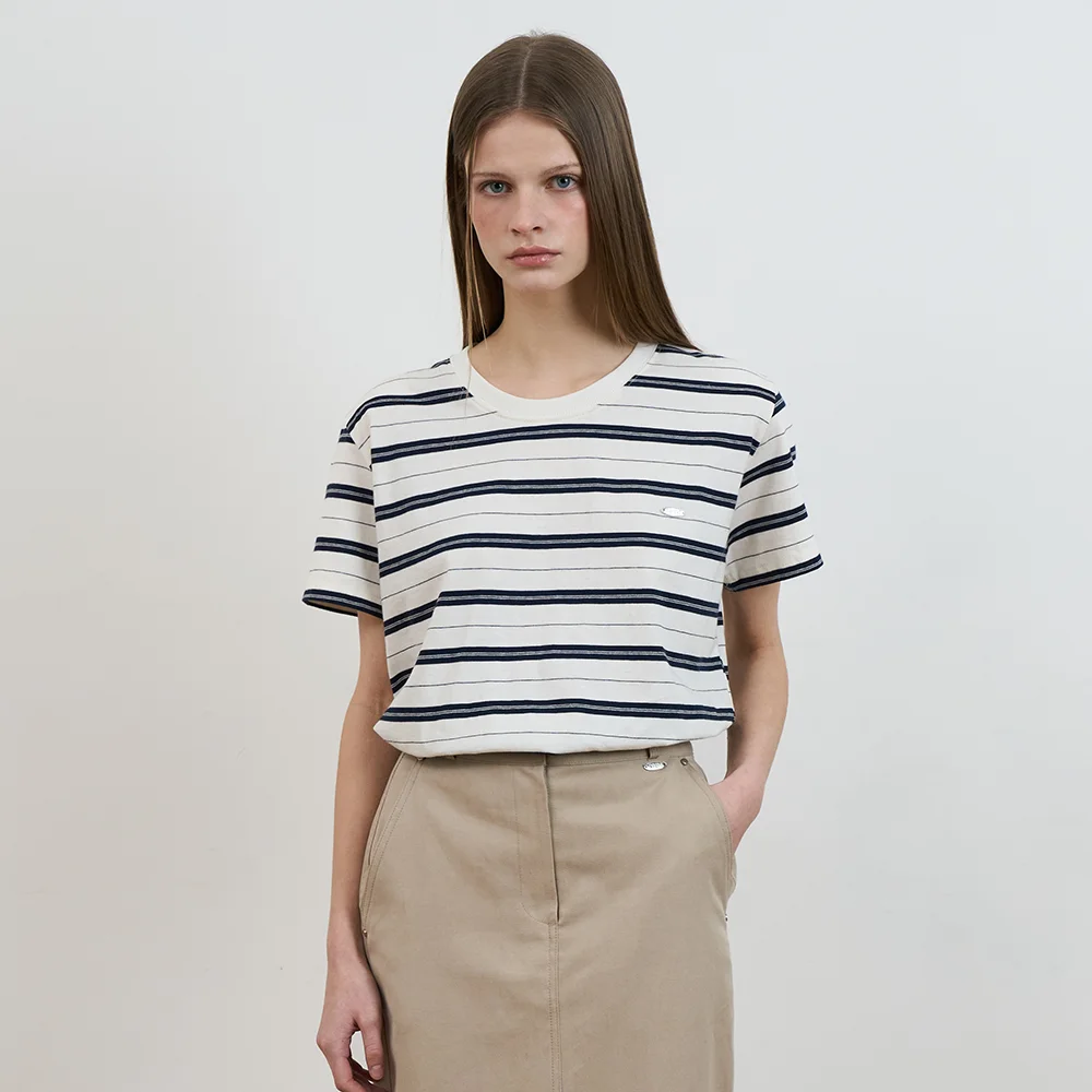 Minimal Logo Stripe T-shirt