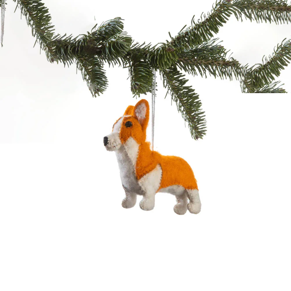 Corgi 聖誕節 Tree Ornament 鑰匙扣