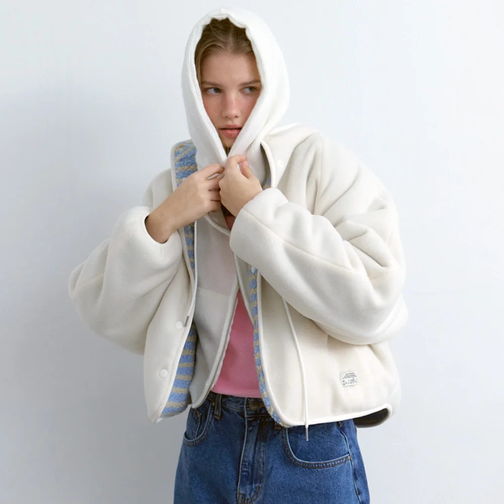 Ronda 毛絨 連帽拉鍊外套_Ronda Zip-up Hoodie