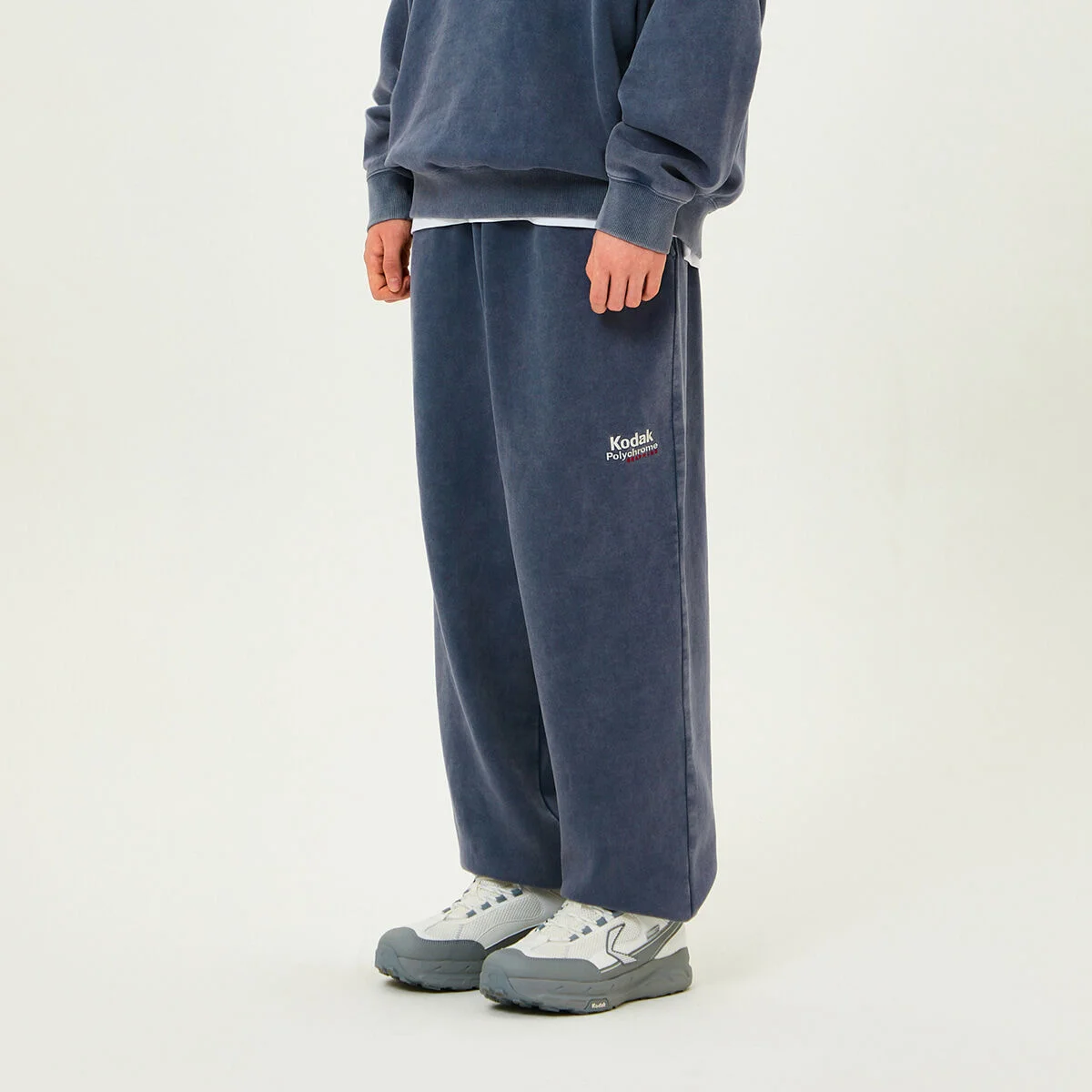 彩虹 雪洗 加絨 慢跑褲 褲子 NAVY